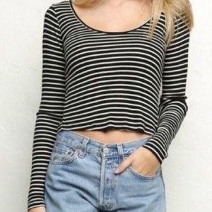 NEVER WORN BRANDY MELVILLE LONG SLEEVE STRIPED TOP
